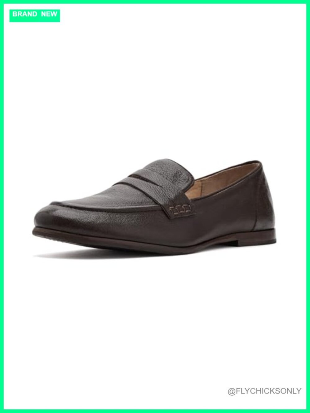 Frye Faith Leather Loafers - Cushioned Insole Round Toe Slip-On